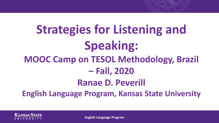 strategies for listening and speaking mooc camp n.w