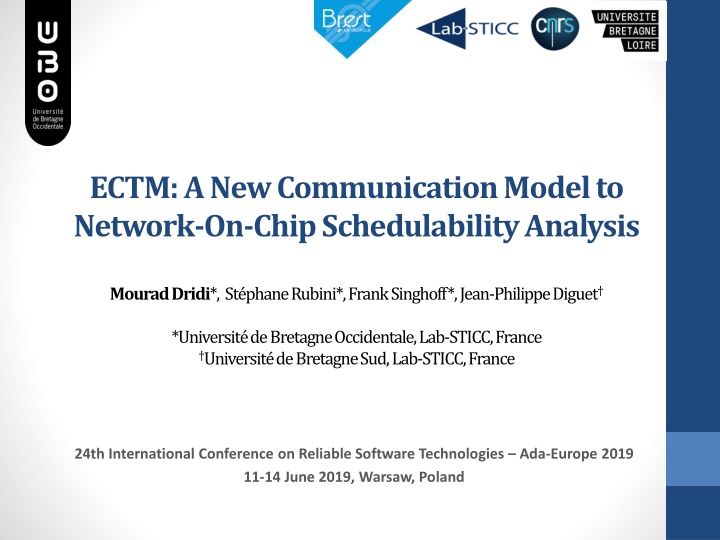 New Communication Model for Network-On-Chip Schedulability Analysis