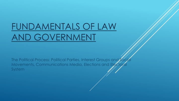 fundamentals of law and government n.w