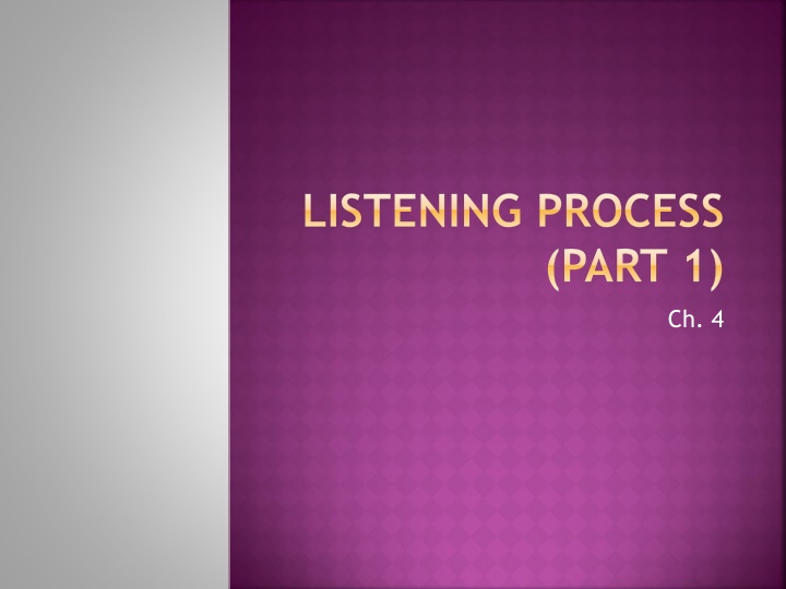 listening process n.w