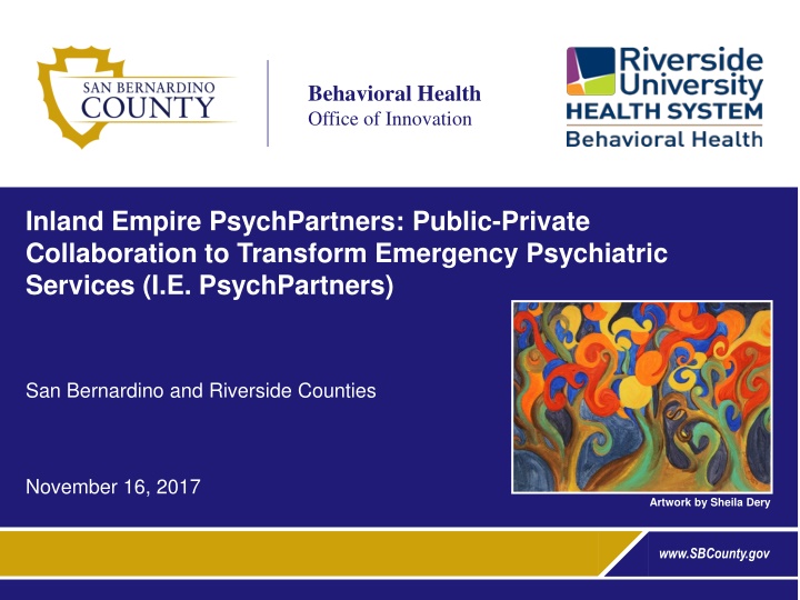 Innovative Public-Private Collaboration for Transformative Psychiatric Services