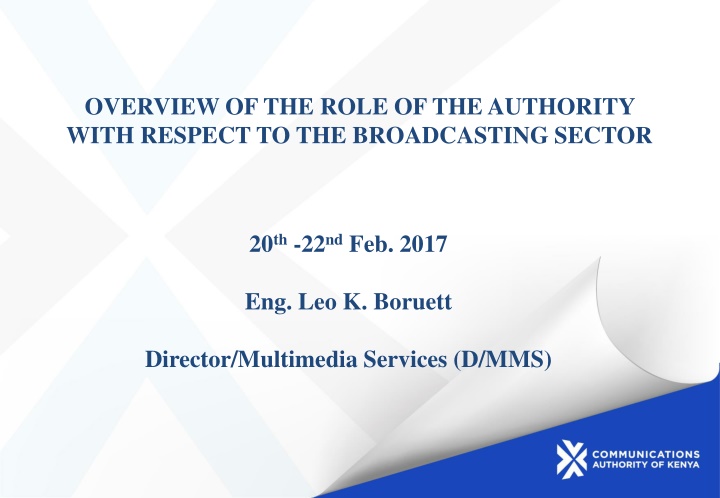 overview of the role of the authority with n.w