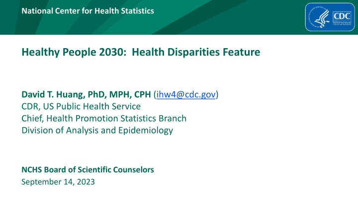 Healthy People 2030: Addressing Health Disparities for National Well-being