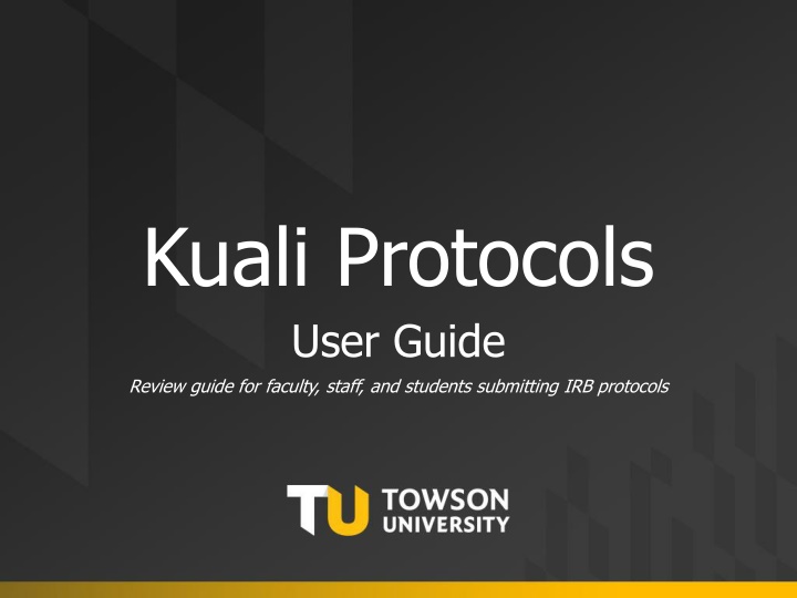 kuali protocols user guide review guide n.w