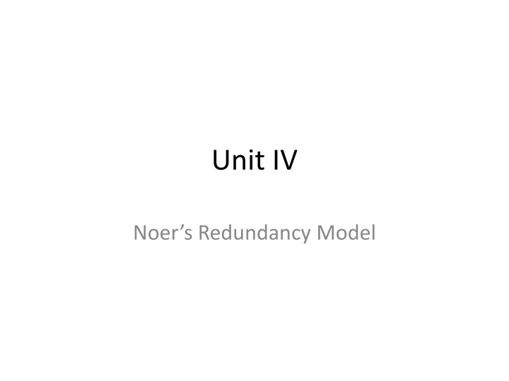 unit iv n.w