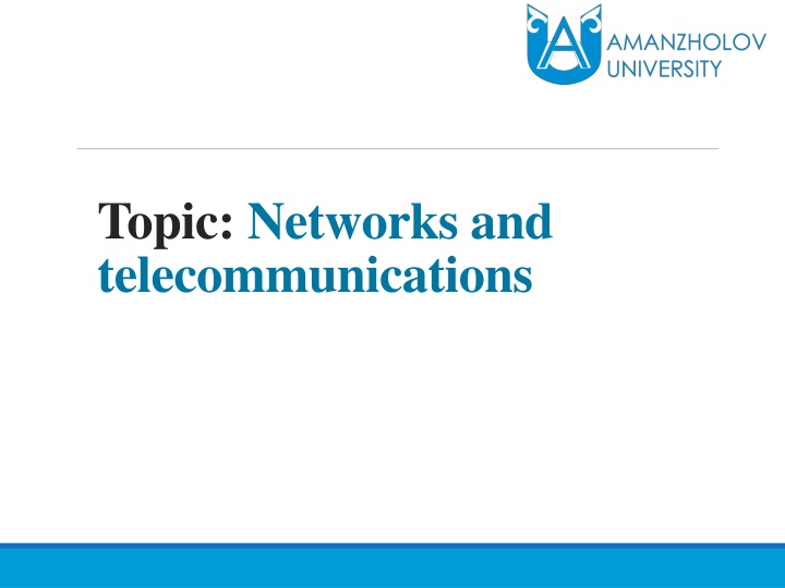 topic networks and telecommunications n.w