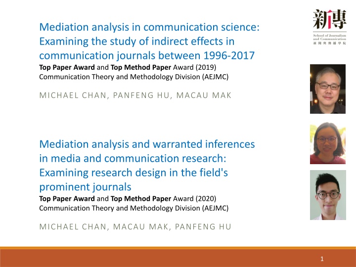 mediation analysis in communication science n.w
