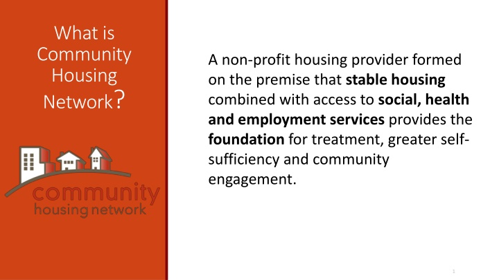 what is community housing network n.w