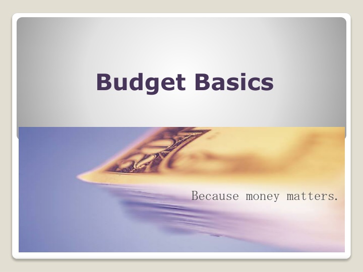 budget basics n.w