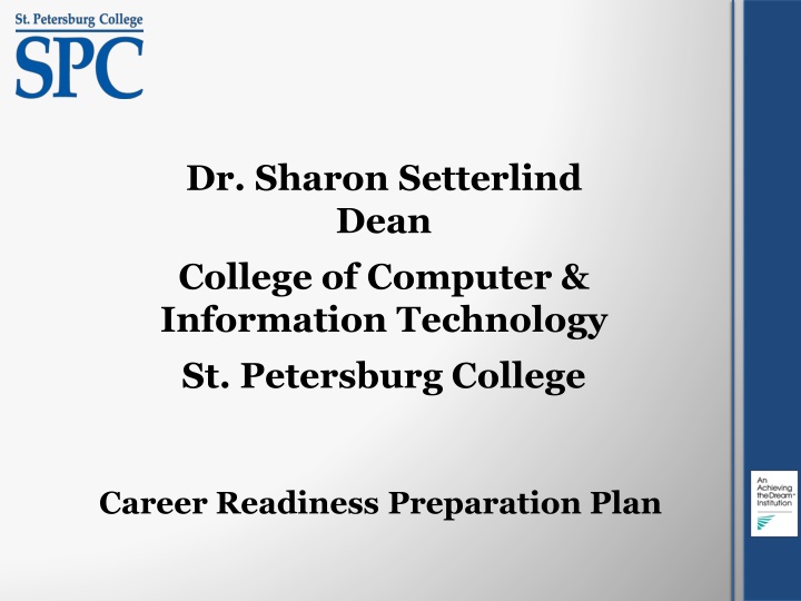 dr sharon setterlind dean college of computer n.w