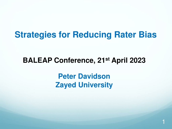 Reducing Rater Bias: Strategies and Impact