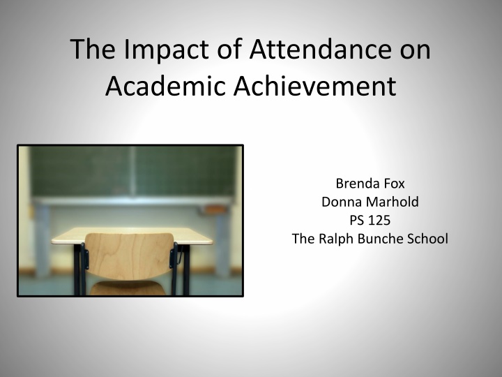 the impact of attendance on academic achievement n.w