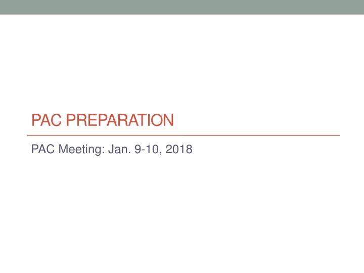 pac preparation n.w