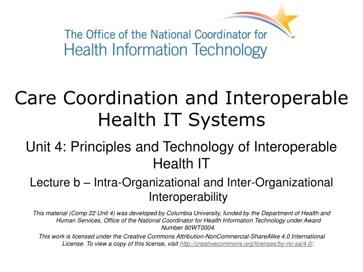 care coordination and interoperable health n.w