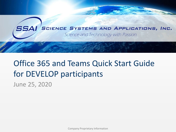 office 365 and teams quick start guide n.w