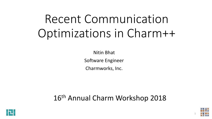 recent communication optimizations in charm n.w