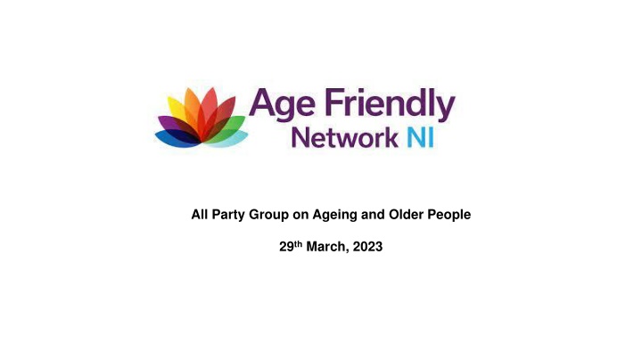 all party group on ageing and older people n.w