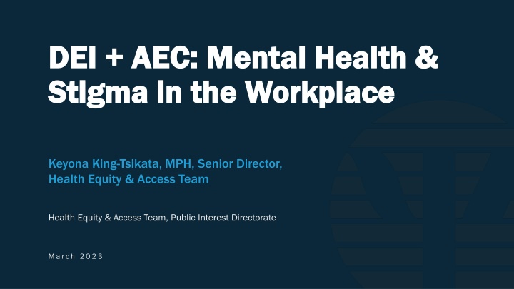 dei aec mental health dei aec mental health n.w