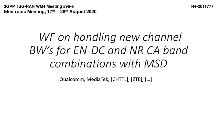 3gpp tsg ran wg4 meeting 96 e electronic meeting n.w