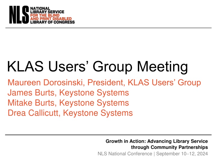 klas users group meeting maureen dorosinski n.w