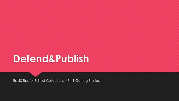 defend publish n.w