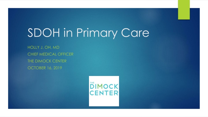 sdoh in primary care n.w