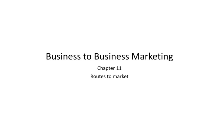 business to business marketing n.w