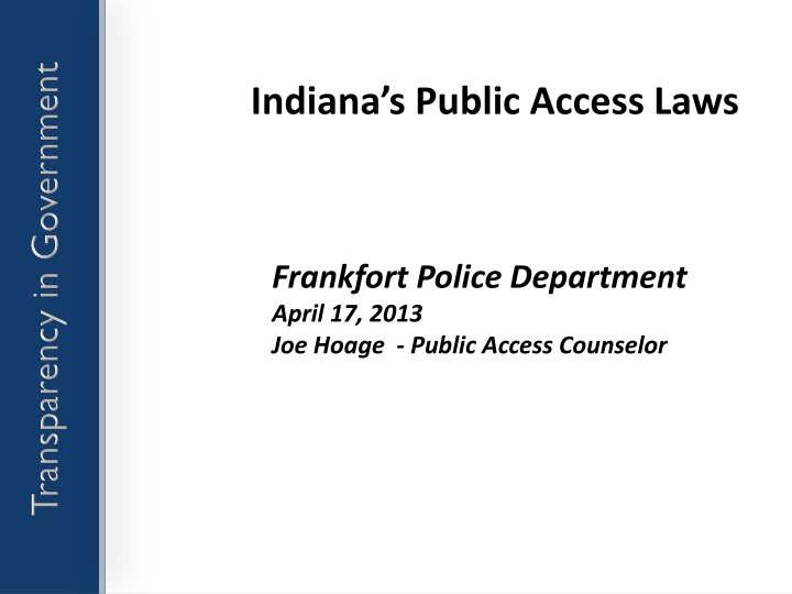 indiana s public access laws n.w