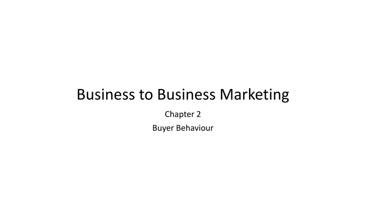 business to business marketing n.w