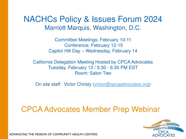 nachcs policy issues forum 2024 marriott marquis n.w