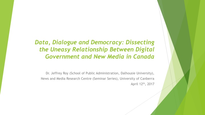 data dialogue and democracy dissecting the uneasy n.w