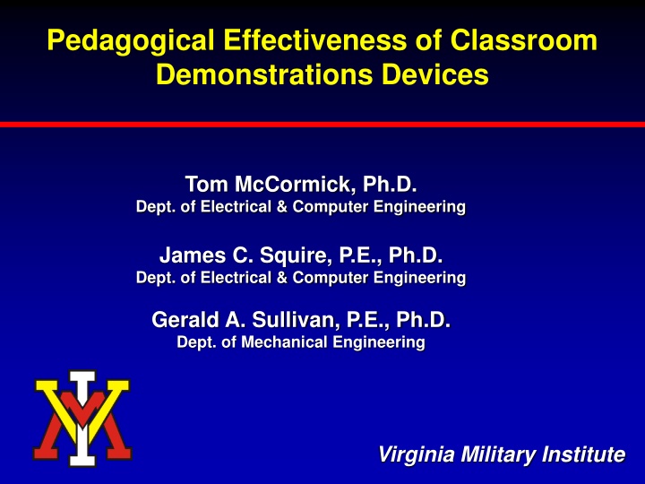pedagogical effectiveness of classroom n.w