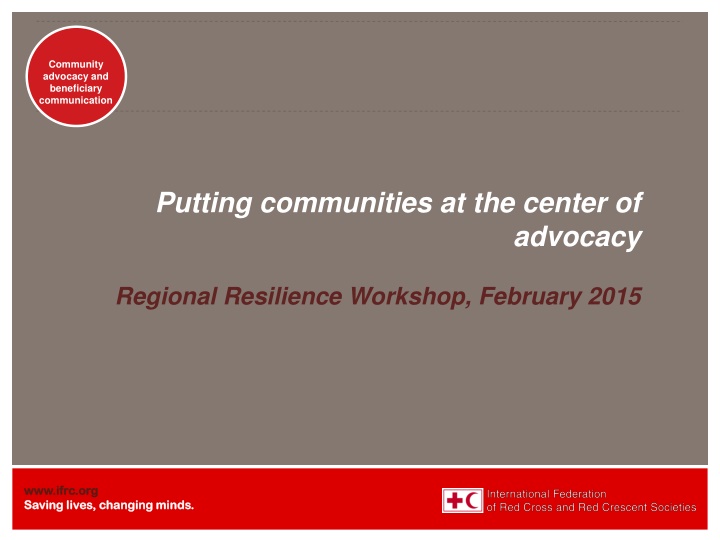 community advocacy and beneficiary communication n.w