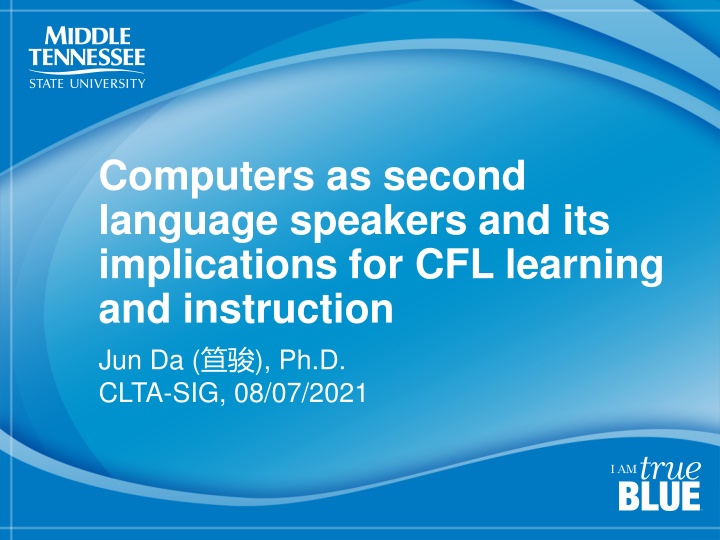 computers as second language speakers n.w