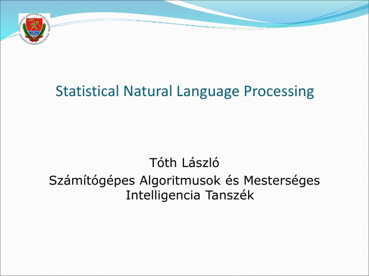 statistical natural language processing n.w