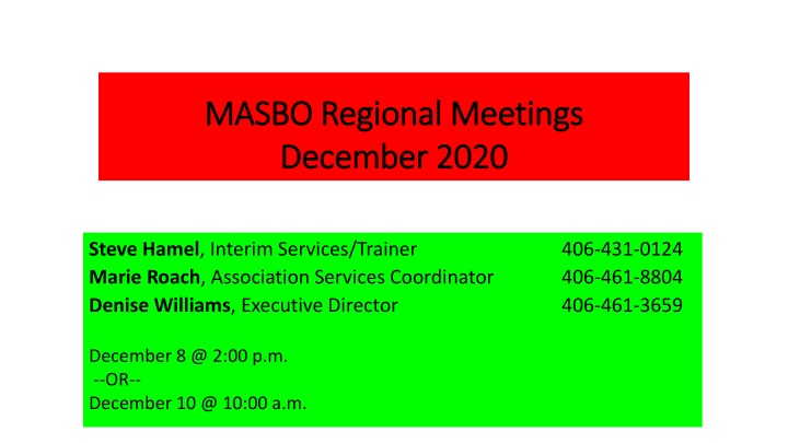masbo regional meetings masbo regional meetings n.w