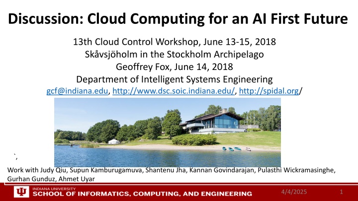 Cloud Computing for an AI-First Future: Implications for Hardware and Software Infrastructure