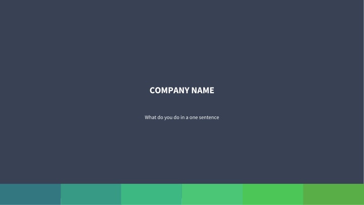 Pitch Deck Presentation Template for Venture Capital Funding