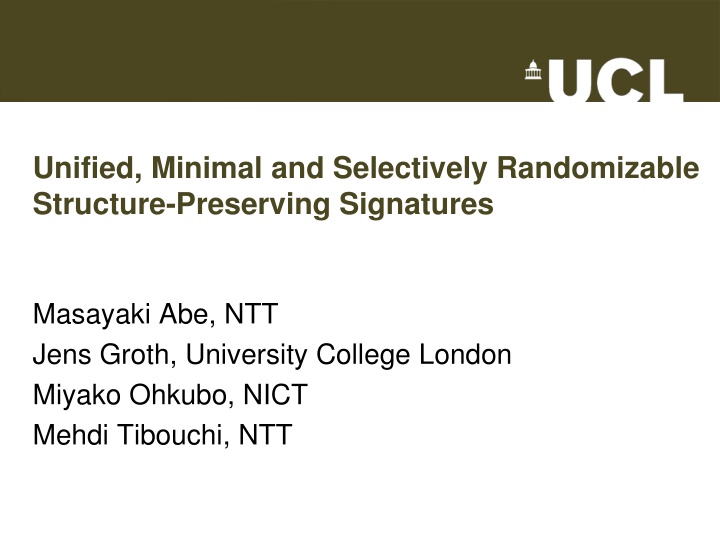 unified minimal and selectively randomizable n.w