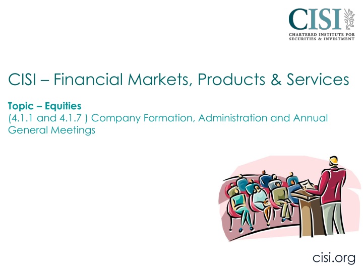 cisi financial markets products services n.w