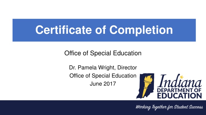 certificate of completion n.w