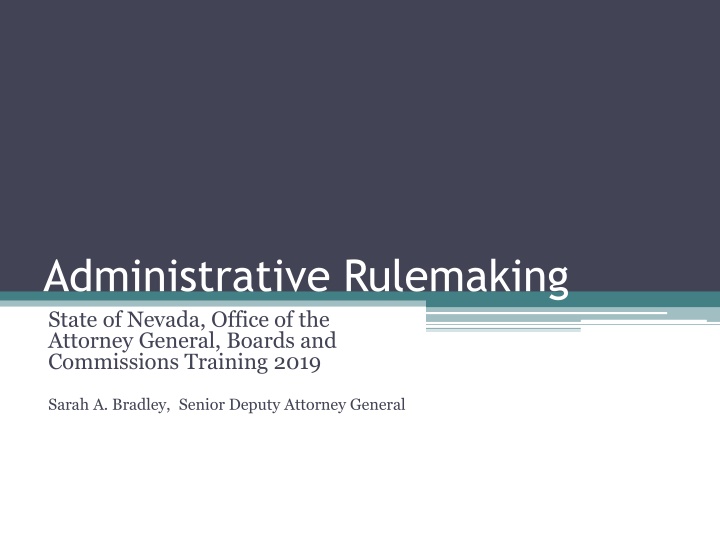 administrative rulemaking state of nevada office n.w