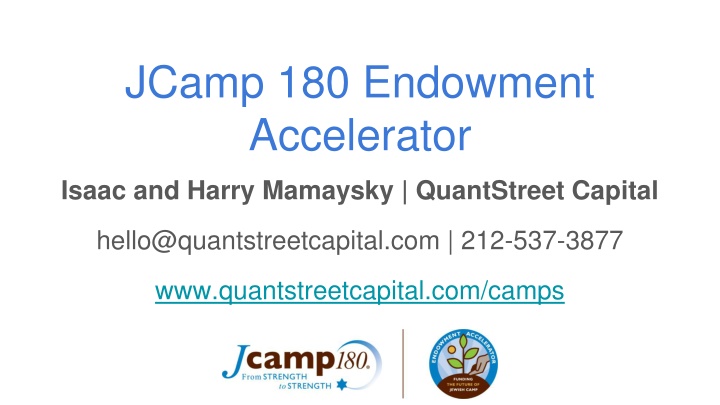 jcamp 180 endowment accelerator n.w