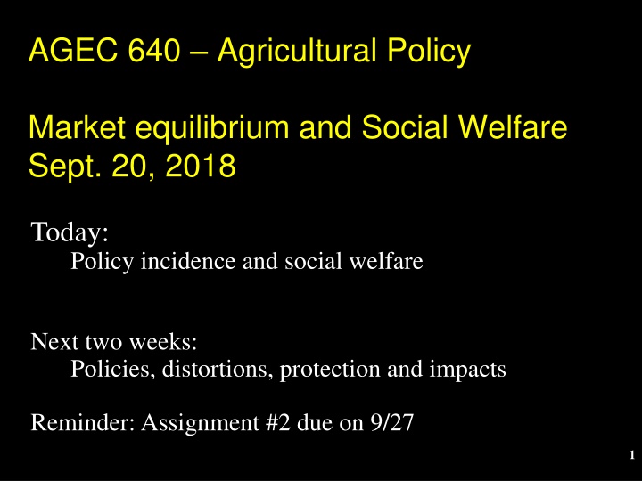 agec 640 agricultural policy n.w