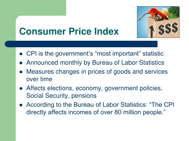 consumer price index n.w