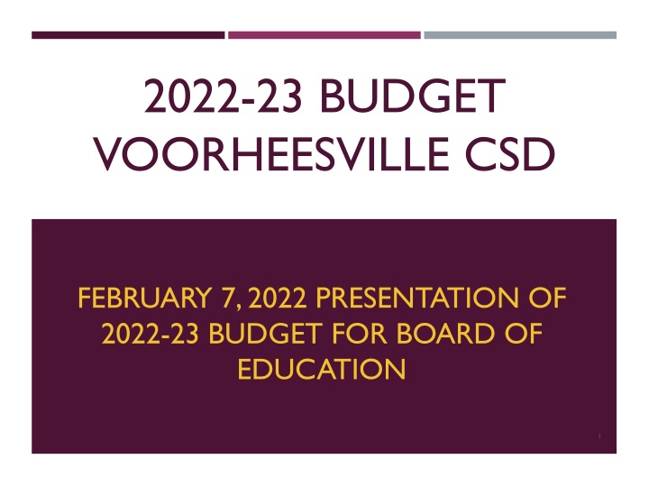 2022 23 budget voorheesville csd n.w