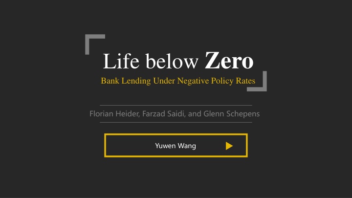 life below zero bank lending under negative n.w