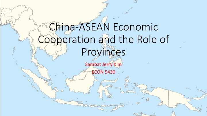 china asean economic cooperation and the role n.w