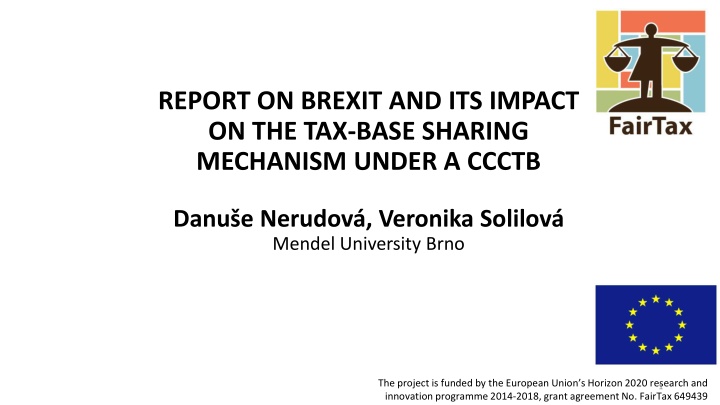 report on brexit and its impact on the tax base n.w