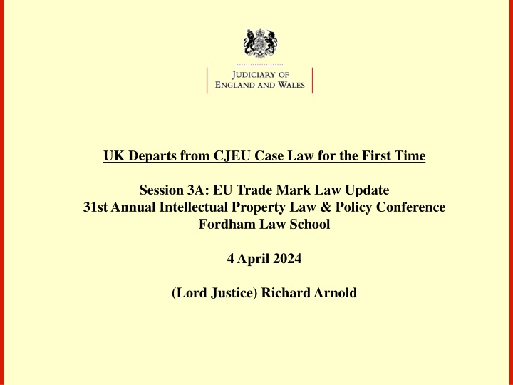 UK's Departure from CJEU Case Law: Legal Effects & EU Trade Mark Law